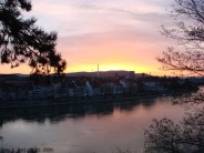 Sonnenaufgang am Rhein