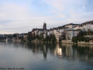 Blick von der Mittleren Rheinbr&uuml;cke zum M&uuml;nster