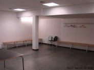 Die spartanisch eingerichtete Kabine der Heimmannschaft FC Wacker Innsbruck